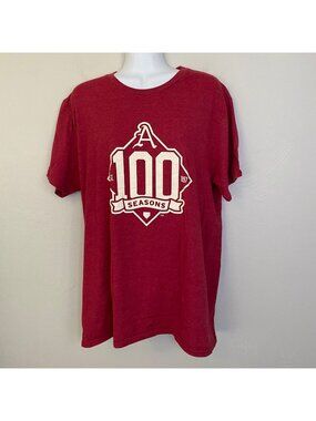 Champion University of Arkansas 100 Years of Baseball T shirt Womens L WPS Hogs